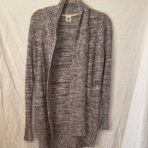 Roxy Gray Long Cardigan Sweater